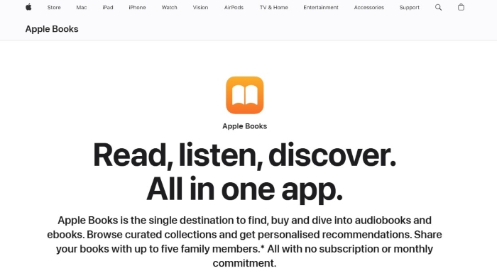 Apple Book as an audiobook alternative