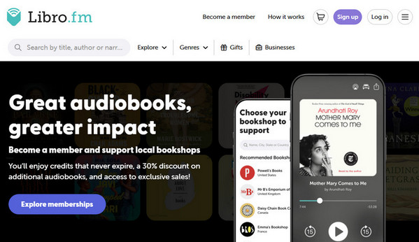 libro.fm as an ethical audible alternative
