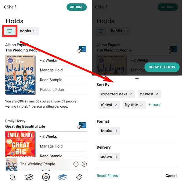 Filter Your Libby Holds