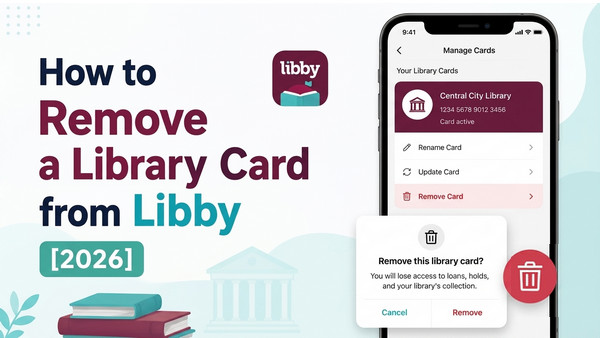 remove a library card from libby