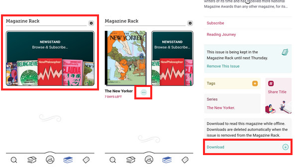 Download Magazines for Offline Use