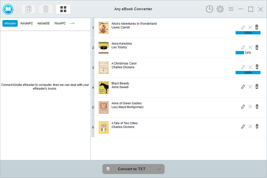 Start converting eBooks